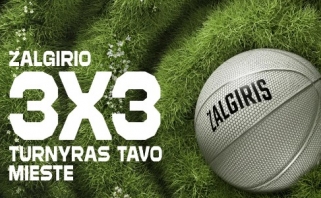 Pratęsta registracija į "Žalgirio" 3x3 turnyrą keturiuose miestuose